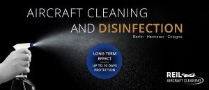 flugzeugreinigung berlin - aircraft cleaning berlin - Werbund Desinfektion - disinfection ad